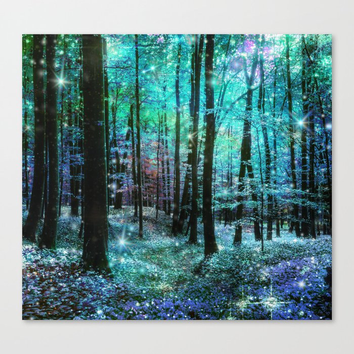 Forest Stream   Landscapes BOX FRAMED CANVAS ART Picture HDR 280gsm 