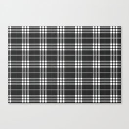 Black and White Flannel Canvas Print