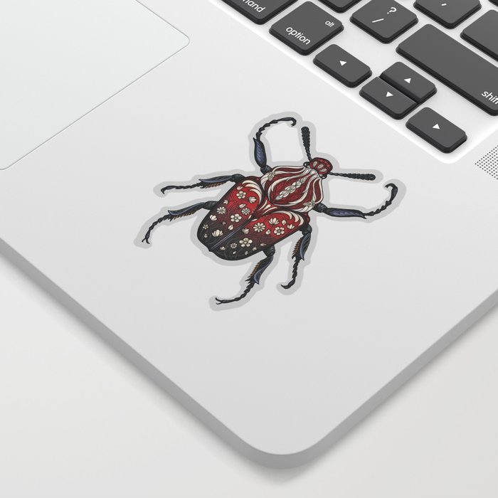 Carnelian Beetle Sticker