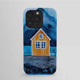 Norway Lofoten Oranges House iPhone Case