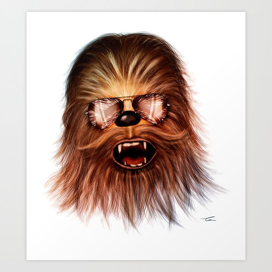 STAR WARS CHEWBACCA Art Print