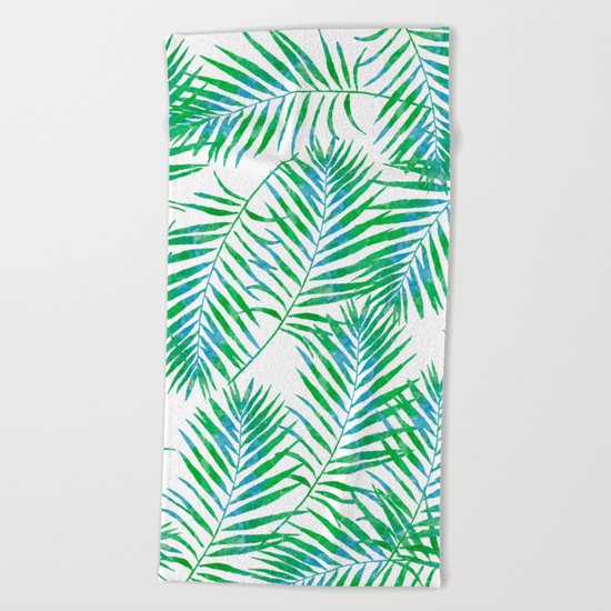 Fern Leaves Beach Towel