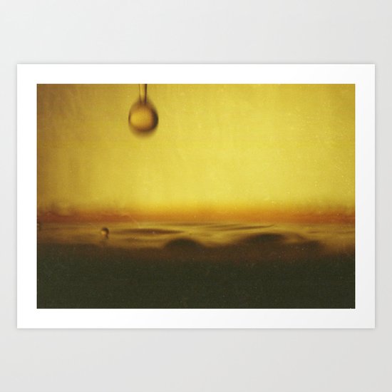 A drop of coffee Art Print