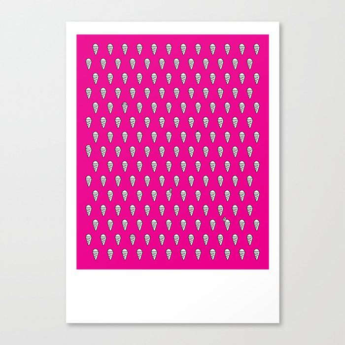 180 ice-creams Pink Canvas Print
