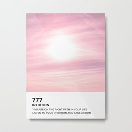 Angel Numbers, Intuition, Angel Number 777 Metal Print
