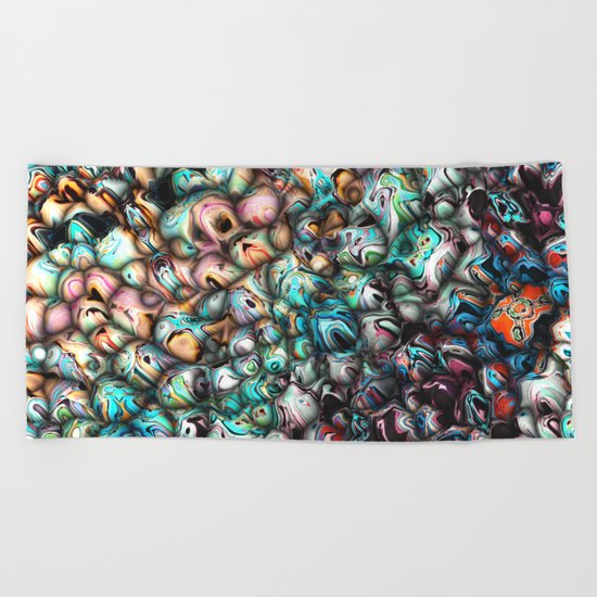 Textural 3D Abstract Beach Towel