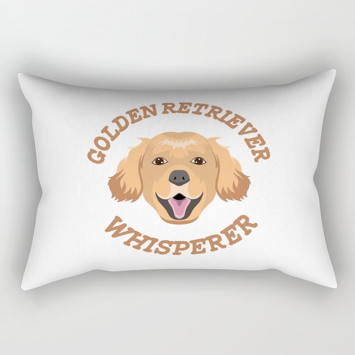 Golden Whisperer Rectangular Pillow