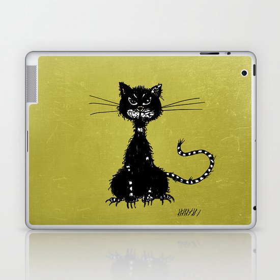 Ragged Evil Black Cat Laptop & iPad Skin