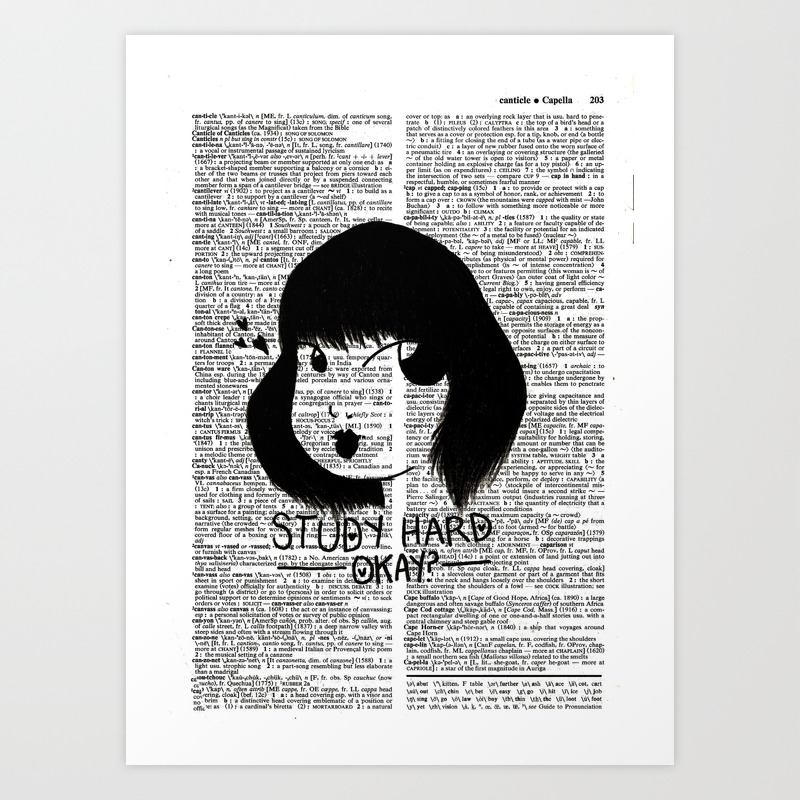 一生懸命勉強する Art Print By Caitlinmorrow Society6 一生懸命勉強する Art Print By Caitlinmorrow Society6