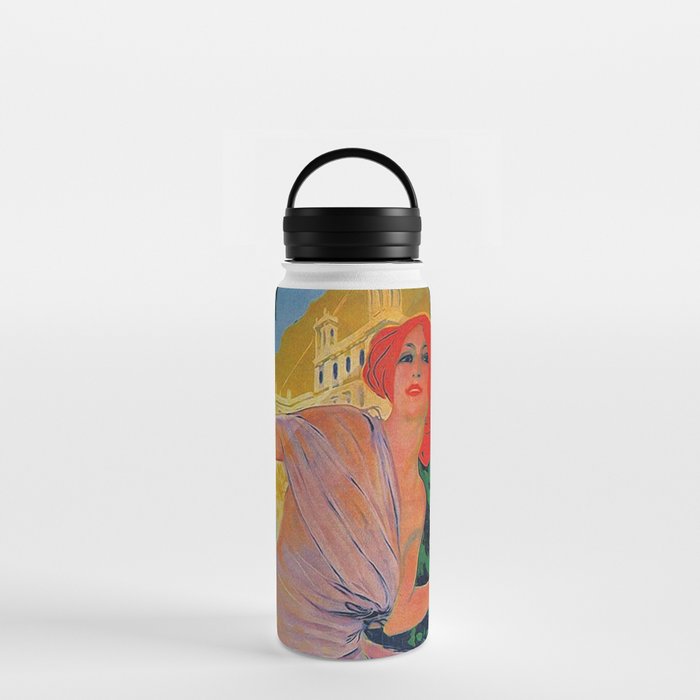 Thermal Water Italian Vintage Poster Water Bottle