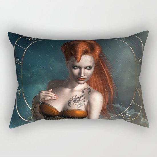 Zodiac Scorpio Rectangular Pillow