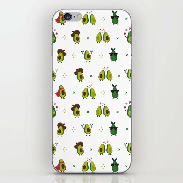 Avocado Pattern - holy guacamole collection iPhone Skin