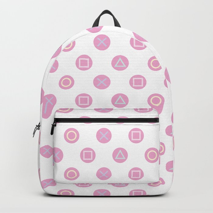 Gamer Girl Pastel Controller Buttons Backpack by XOOXOO Society6