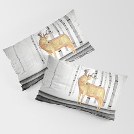 Planemo-Golden Deer Pillow Sham