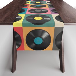 Vinyl Record Table Runner