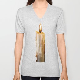 Solo Melting Wax Flickering Candle V Neck T Shirt