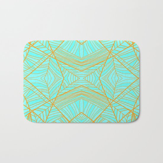 Just the Blues (Light Orange) Bath Mat