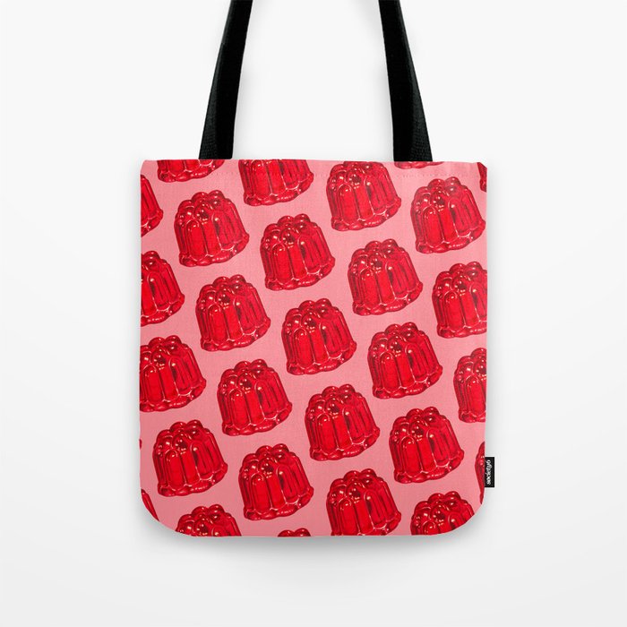 Red Jello Mold Pattern - Pink Tote Bag