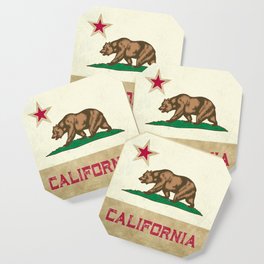 Vintage California Flag Coaster