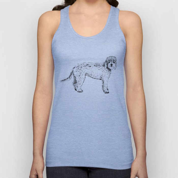 Labradoodle/Goldendoodle Ink Drawing Tank Top