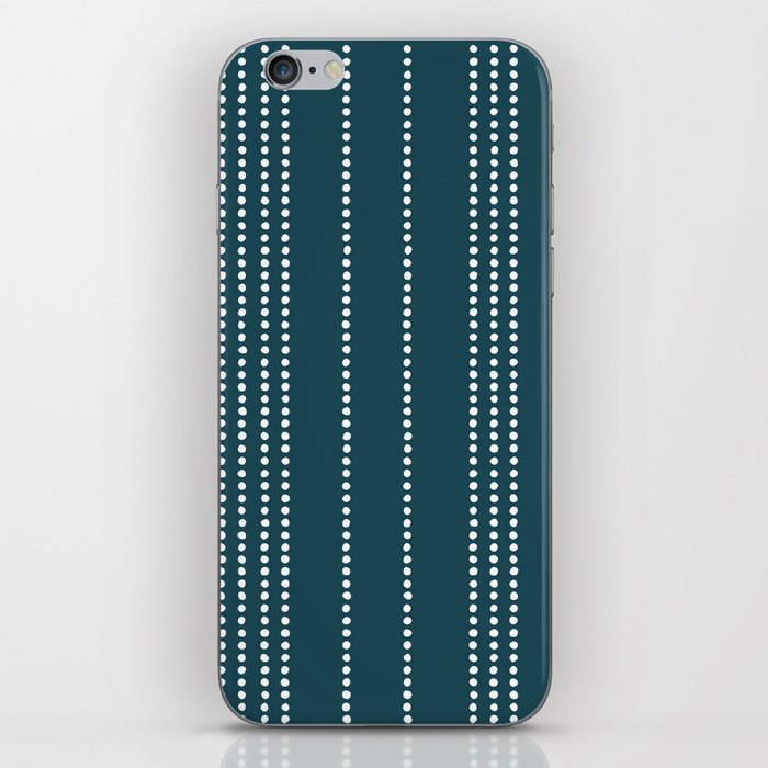 Ethnic Spotted Stripes in Teal iPhone Skin