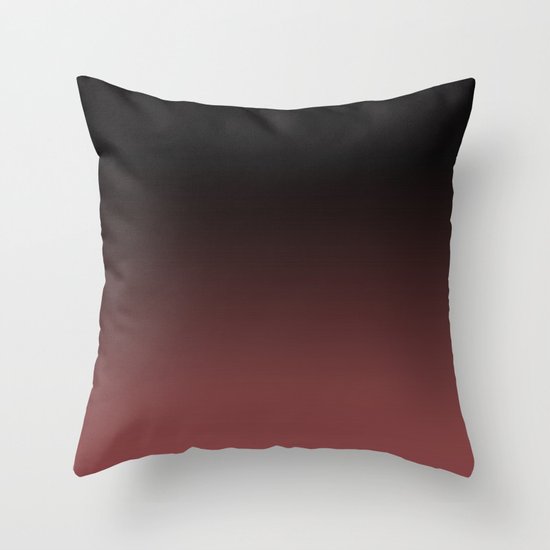 Marsala Ombre Throw Pillow