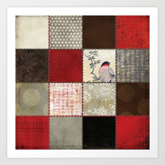 Ravenwood Patchwork Art Print