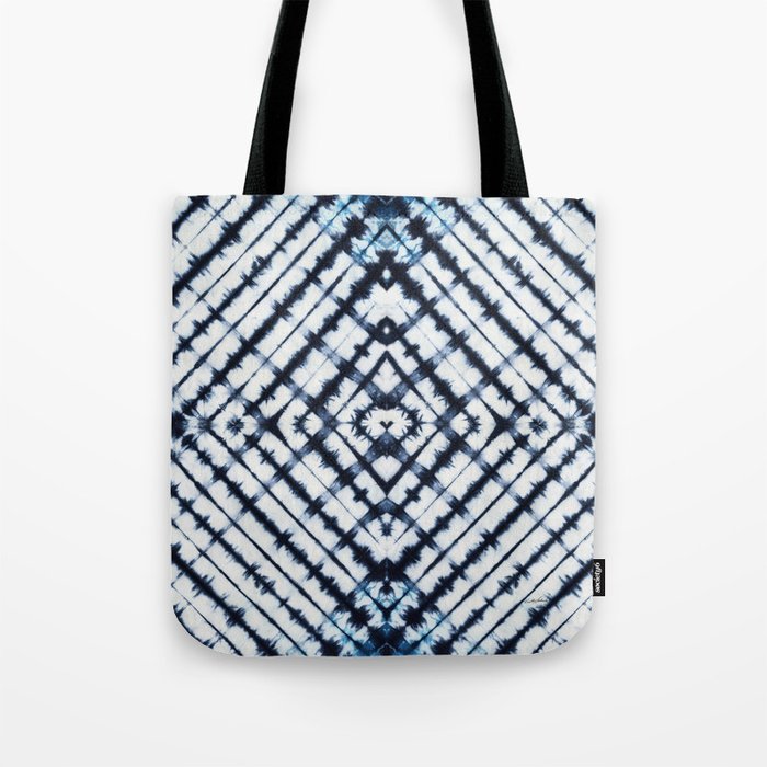 Diamonds Indigo Tote Bag by vikkisalmela | Society6