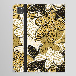 Whimsical Gold Leaves iPad Folio Case