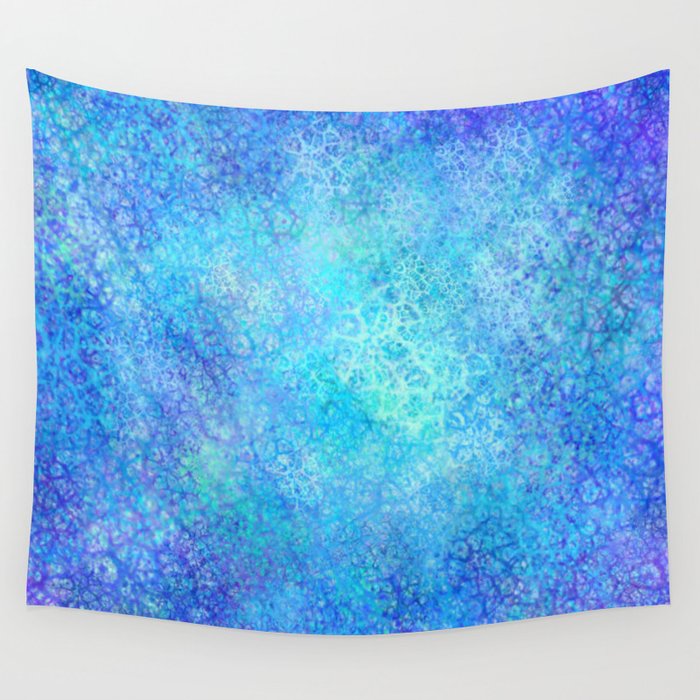 Ice Cold Textured Abstract Wall Tapestry