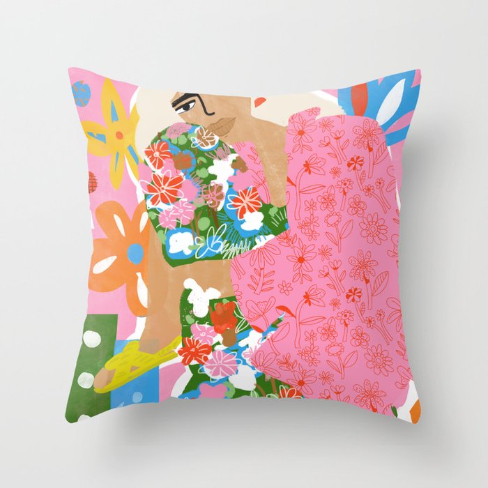 Living in Chaos Throw Pillow