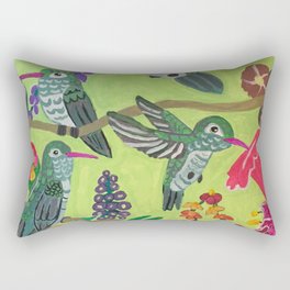 Hummingbird Harmony Rectangular Pillow