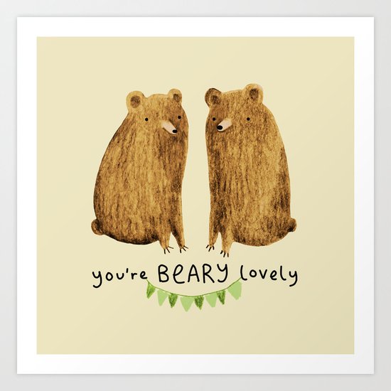 Beary Lovely Art Print