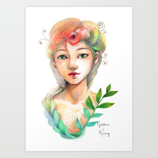 Goddess of Spring Art Print
