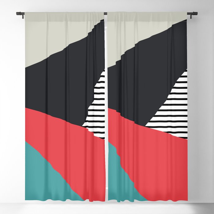 Abstract geometric decoration Blackout Curtain