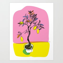 Lemon tree Art Print