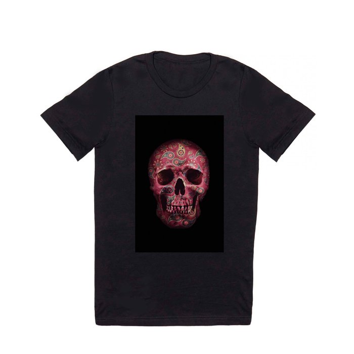 Paisley Skull T Shirt