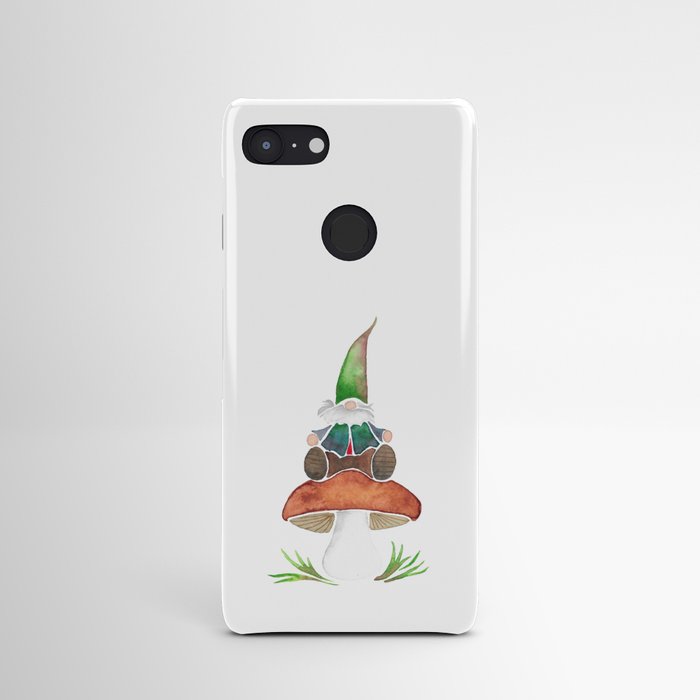 Gnome Sitting on a Mushroom Android Case