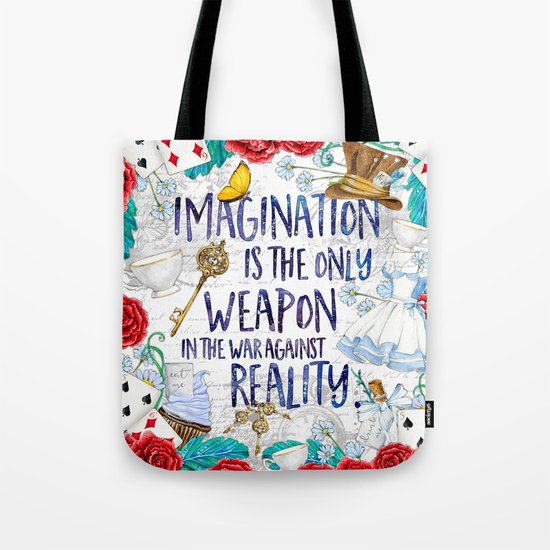 Alice in Wonderland - Imagination Tote Bag