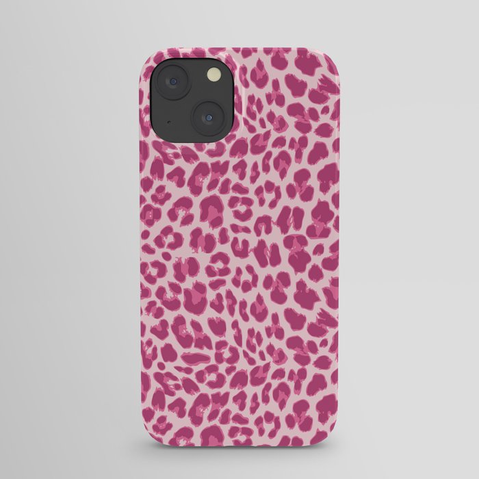 Design tiger Pink ethno dots iPhone Case
