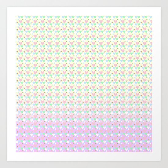 Hearts Art Print