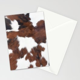 Cow faux fur, spotty pattern Stationery Card