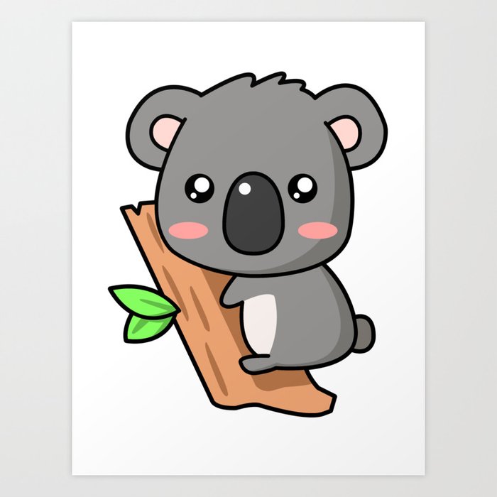 Cute Animal - Koala Art Print