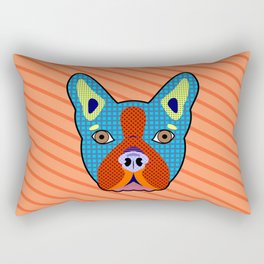 Boston Terrier Dog Pop Art Rectangular Pillow
