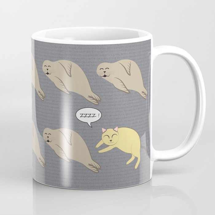 Cat vs Seal Coffee Mug