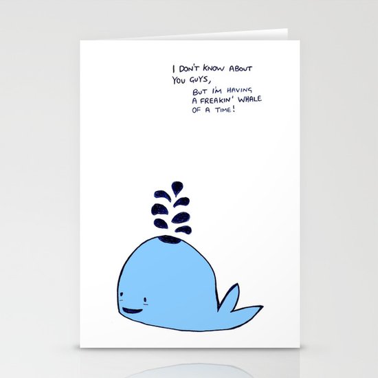 Whale Stationery Cards