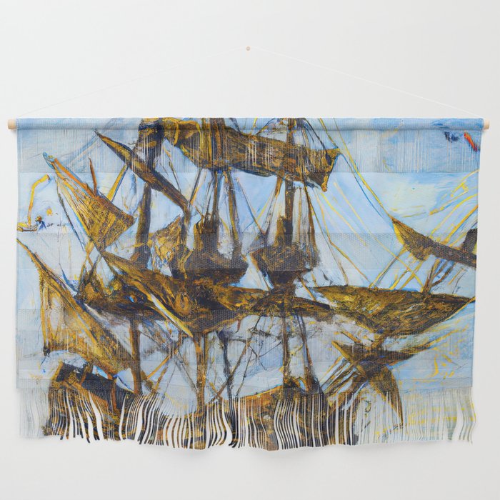 Ancient Spanish Galleon Wall Hanging