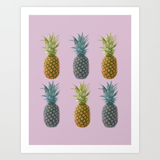 pineapple pattern Art Print
