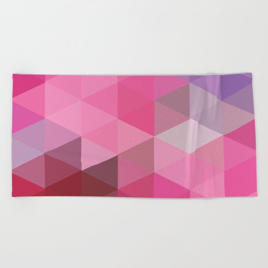 In The Pink Sky Beach Towel