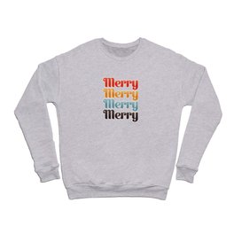 Merry typography Crewneck Sweatshirt